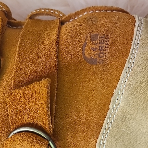 Sorel Womens Tootega Tan Suede Round Toe Ankle Winter Boots sz 6, 5.5, 5 - Picture 10 of 14